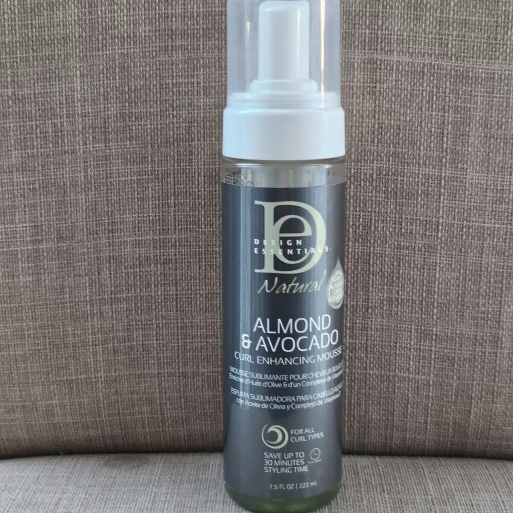 Design Essential Almond and Avocado Curl Enhance Hair Mousse 7.5 OZ FL 222ML